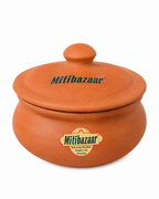 Mitibazaar 700 ML Clay Dahi Handi | Reusable Terracotta Curd Pot