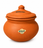 Mitibazaar Clay Cooking Handi  2.5 L| Traditional Earthen Cookware