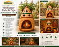 Mitibazaar Tulsi & Puja Decorative Diya | Natural Terracotta Clay Décor Diya