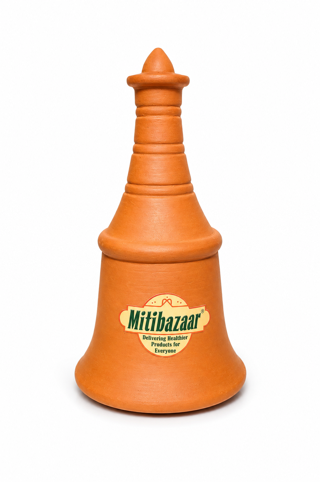 Mitibazaar Clay Puja Bell | Natural Terracotta Bell for Puja & Meditation