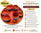 Handmade Reusable Clay Dinner Set – Traditional Earthen Dining Set for Special Occasions