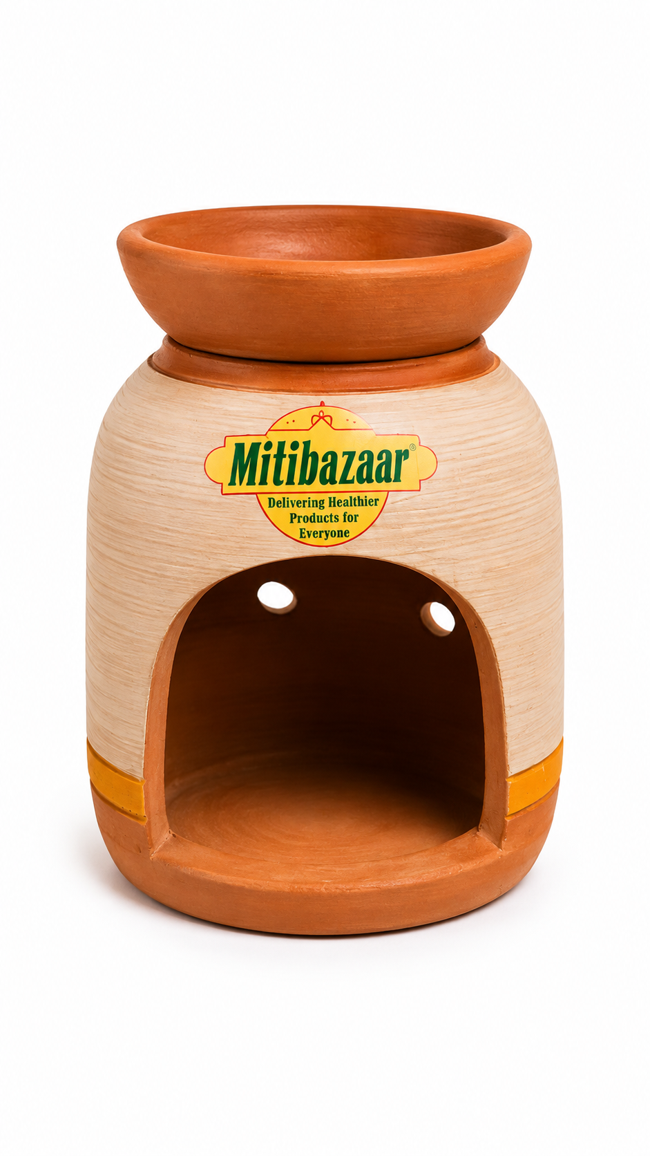 Mitibazaar Premium Handcrafted Terracotta Aroma Diffuser – Natural Clay Fragrance Burner