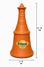 Mitibazaar Clay Puja Bell | Natural Terracotta Bell for Puja & Meditation
