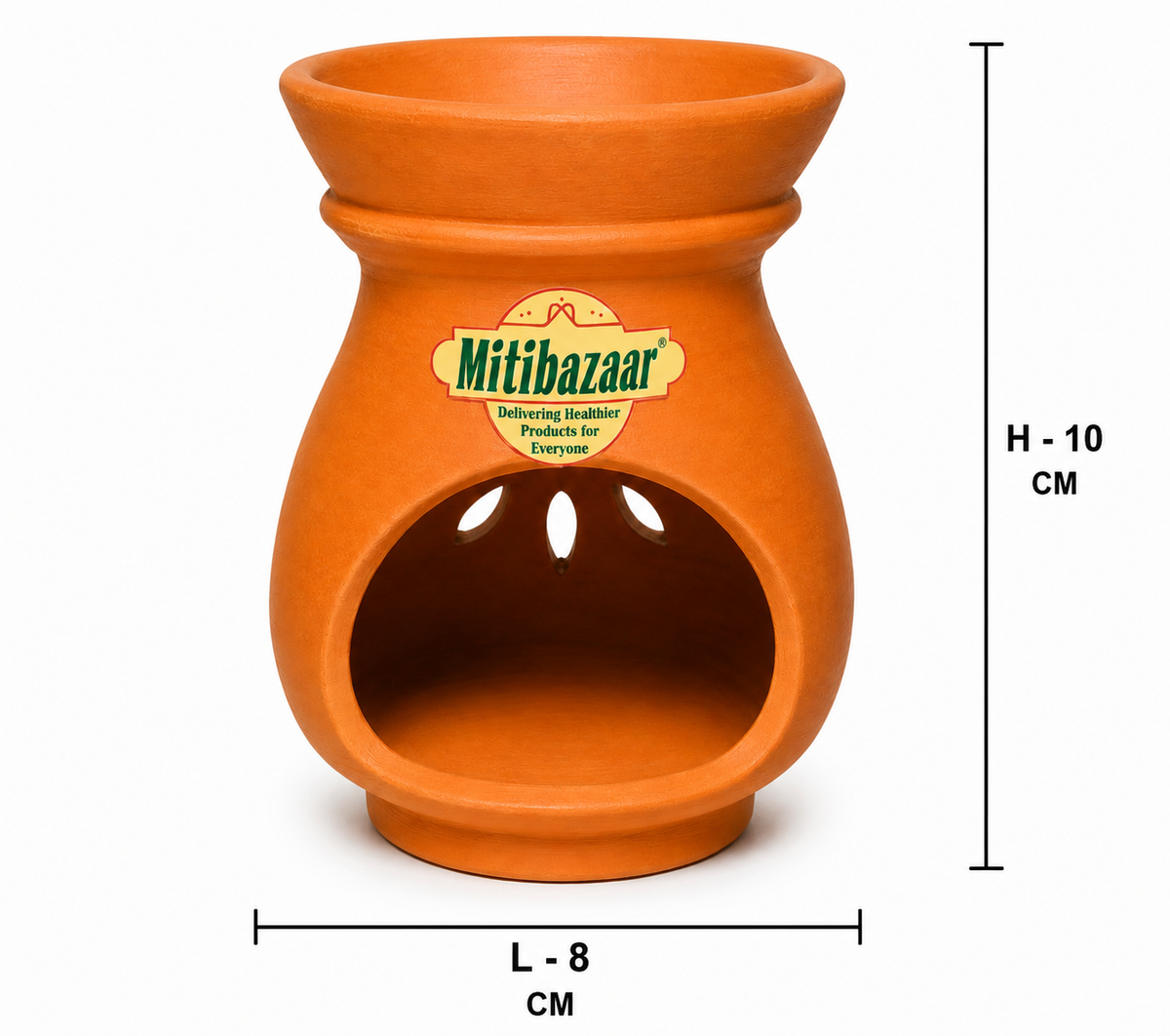 Mitibazaar Natural Clay Aroma Diffuser & Kapoor Daani | Handcrafted Terracotta